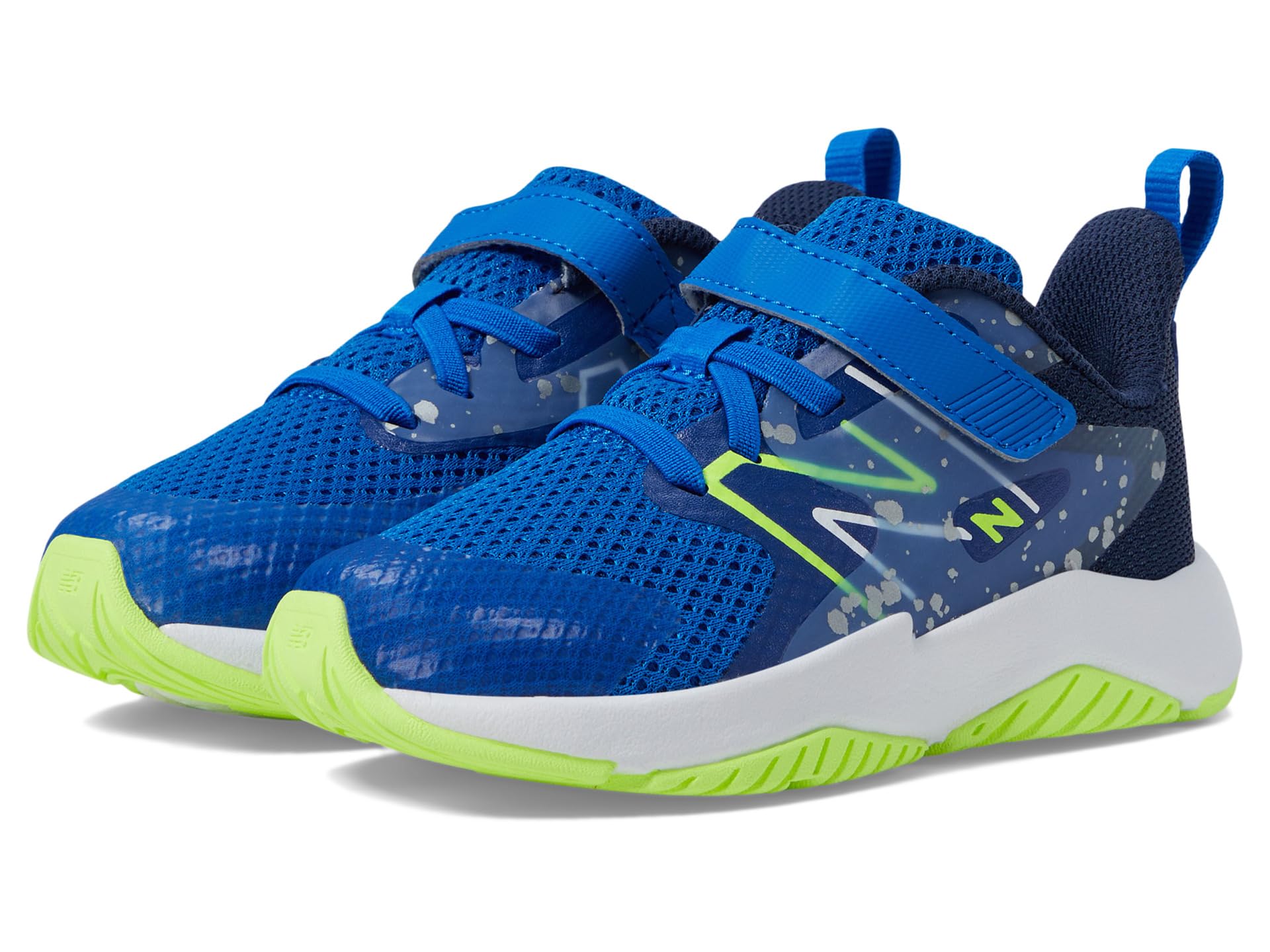 

Кроссовки New Balance Kids Rave Run V2 Bungee Lace With Hook-And-Loop Top Strap, Team Royal/Blue Oasis