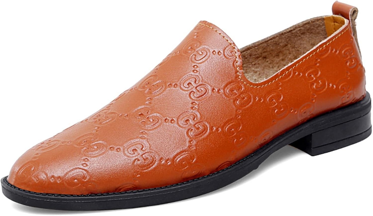 

Мужские модные лоферы Aokisx с узором, утонченная формальная обувь- стильный выбор для деловых встреч, гала-ужинов и ежедневных утонченных мероприятий, коричневый