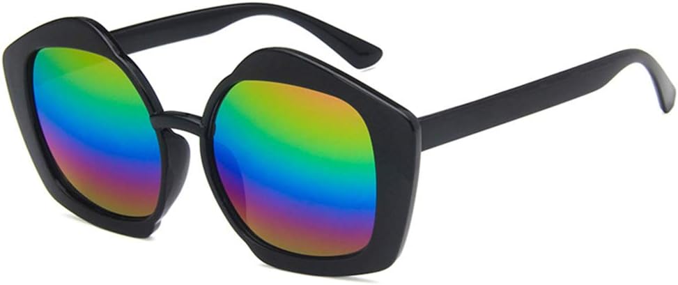 

Женские солнцезащитные очки Shiratori, модные, ярко-черные, серые, для отдыха, многоугольные, неполяризованные, с защитой от УФ-излучения UV400, Bright Black Multicolor