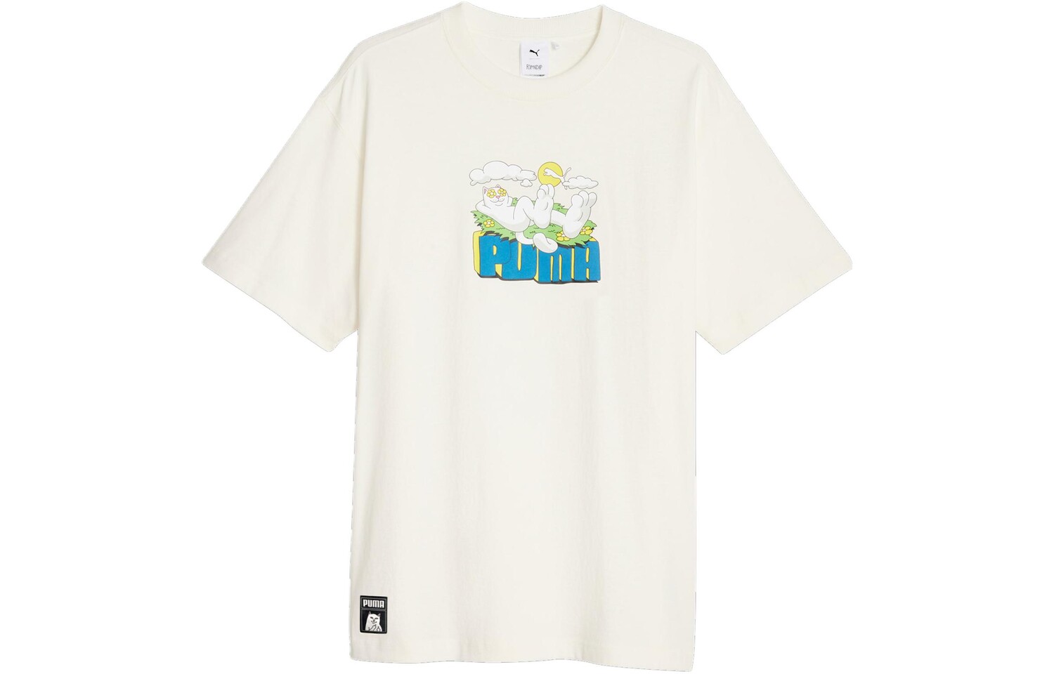 

Футболка с логотипом Ripndip X RIPNDIP, мужская, белая Puma, белый