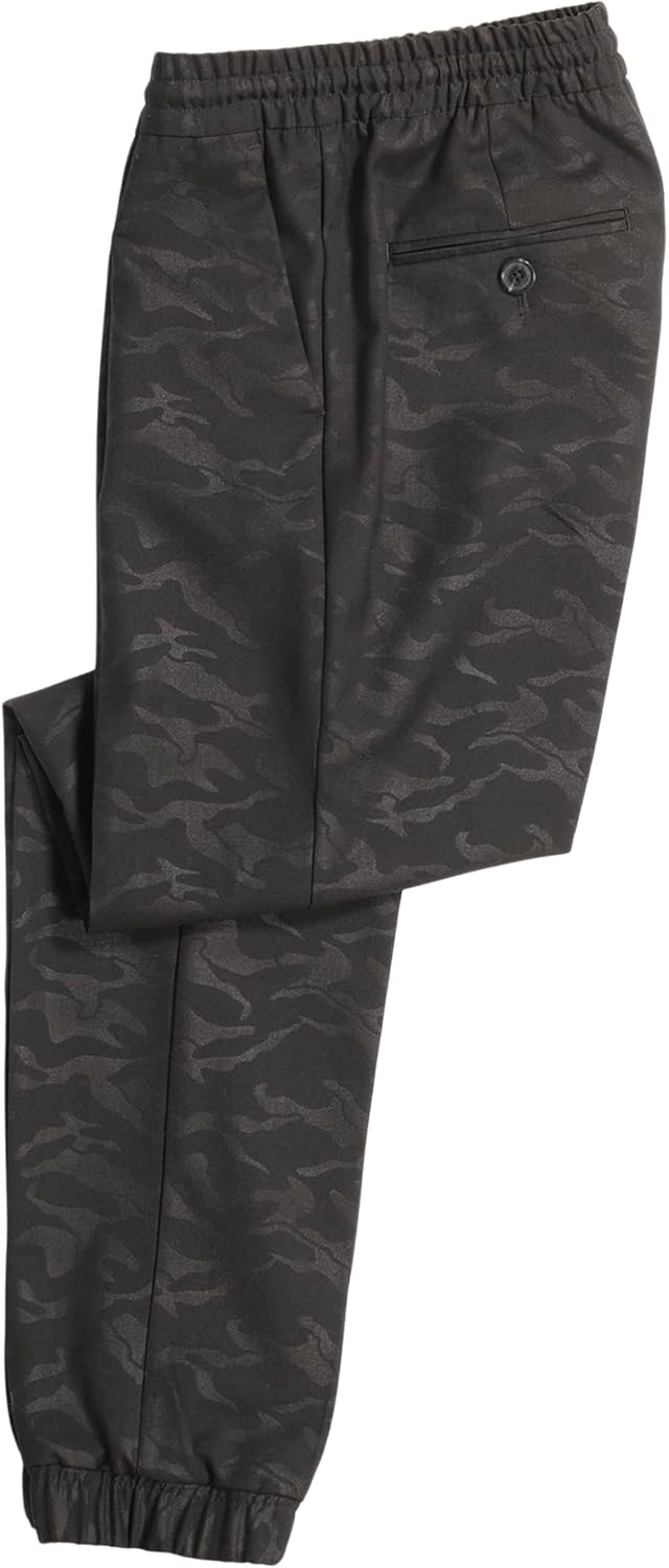 Костюмные брюки Calvin Klein Boys без застежки спереди, застежка на шнурок, Black Camo Jogger — фото 2