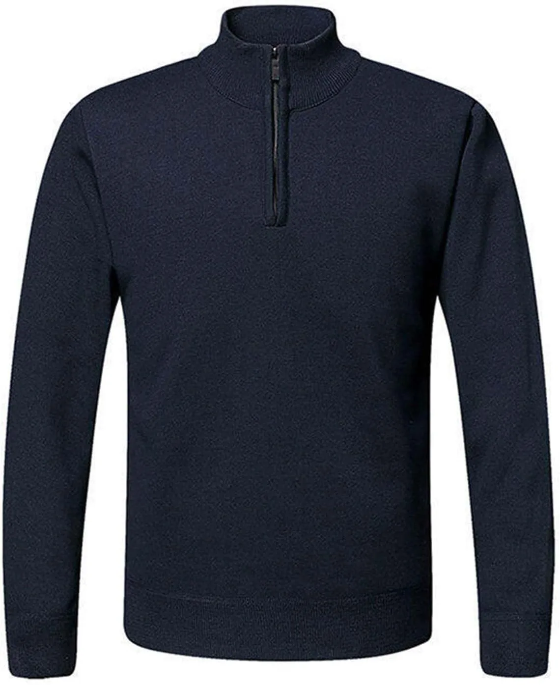 

Толстовка с флисовой подкладкой мужская, воротник-стойка, молния на четверть