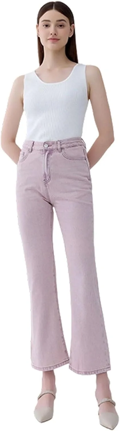 

Джинсы женские High Waisted Wide Leg с карманами JHOKCI