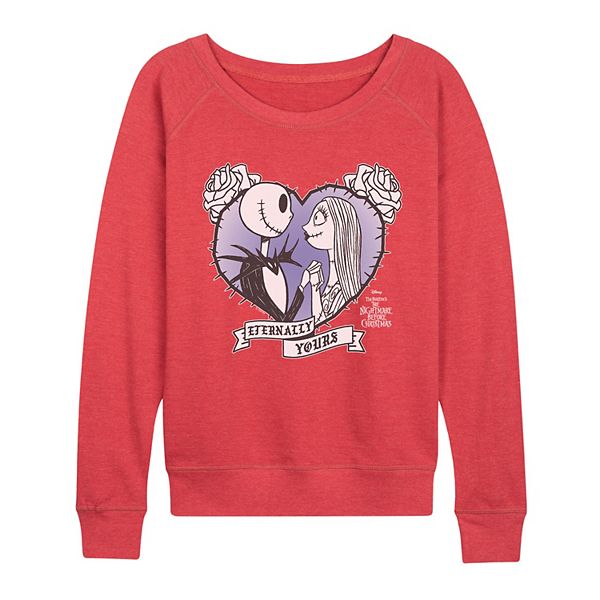 

Женская футболка с длинным рукавом The Nightmare Before Christmas Jack & Sally Disney, Heather Red