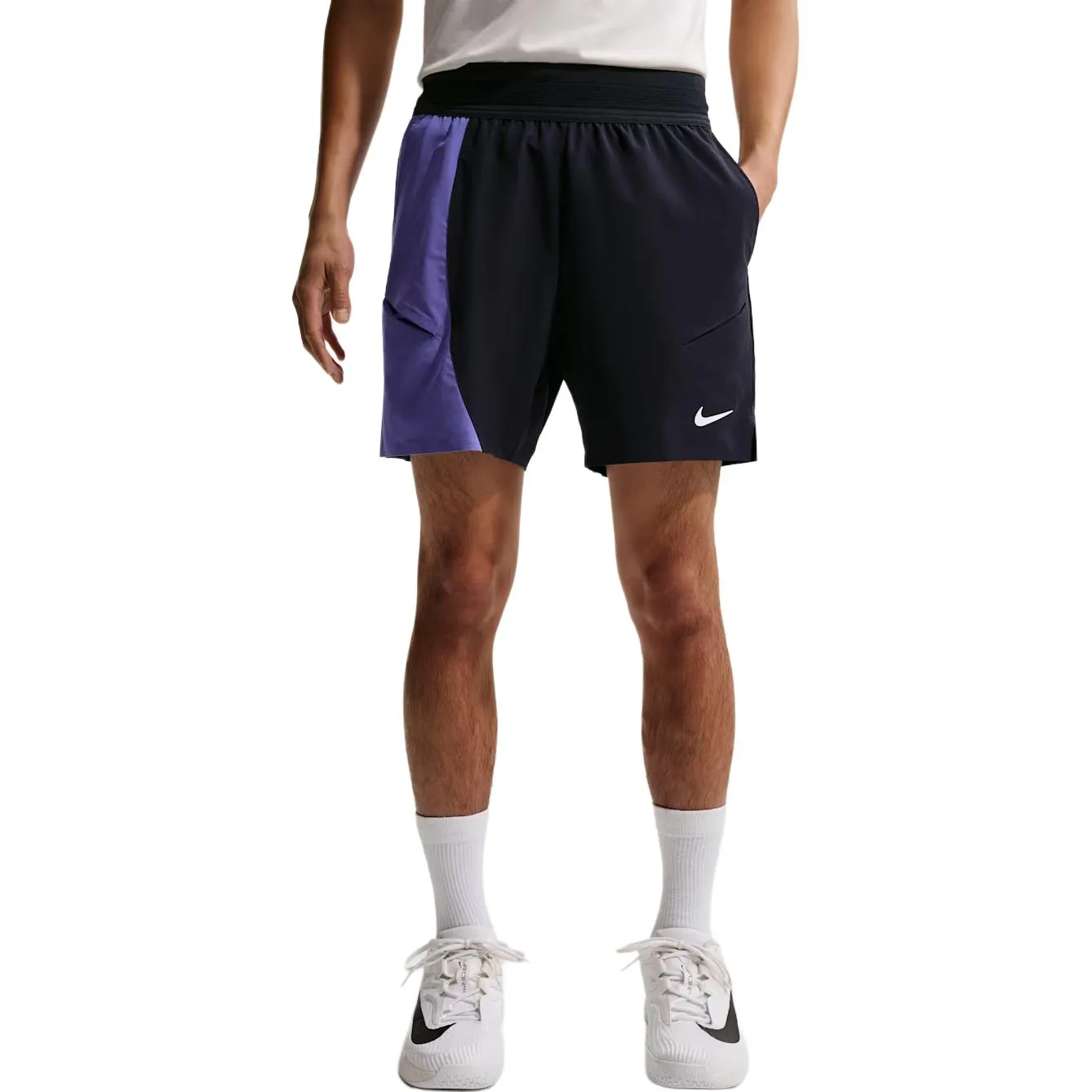 Шорты мужские Dri Fit FW25 Court Slam Casual Nike, Obsidian Color/Sapphire Blue/White