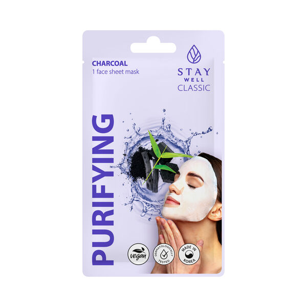 

Очищающая маска для лица с углем, 22 г Stay Well Purifying