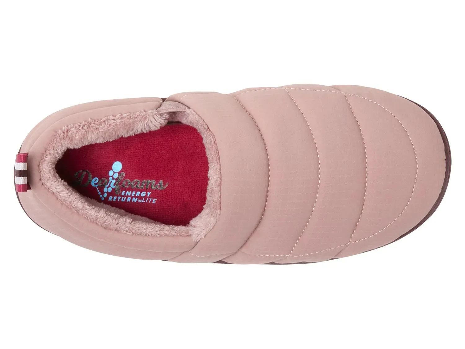 Тапочки Dearfoams Fern Ripstop — женские, цвет Mauve — фото 4