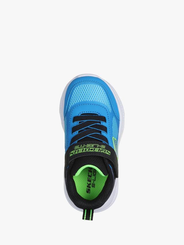 Детские светящиеся кроссовки S-Lights Meteor Lights Skechers, Blue/Black — фото 3