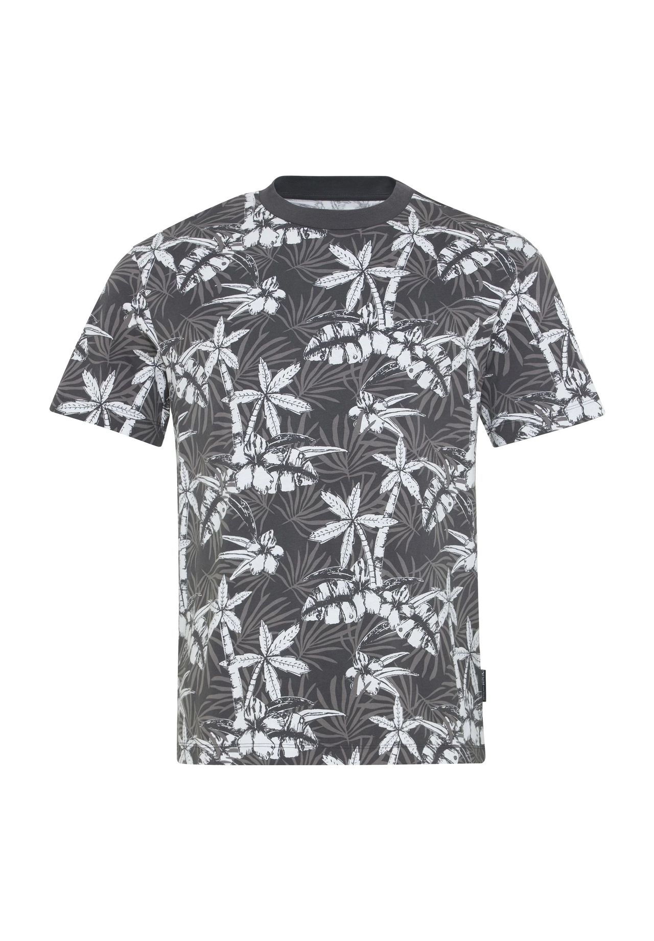 

Футболка, хлопок, мужская DENIM TOM TAILOR, цвет 35502 Grey White