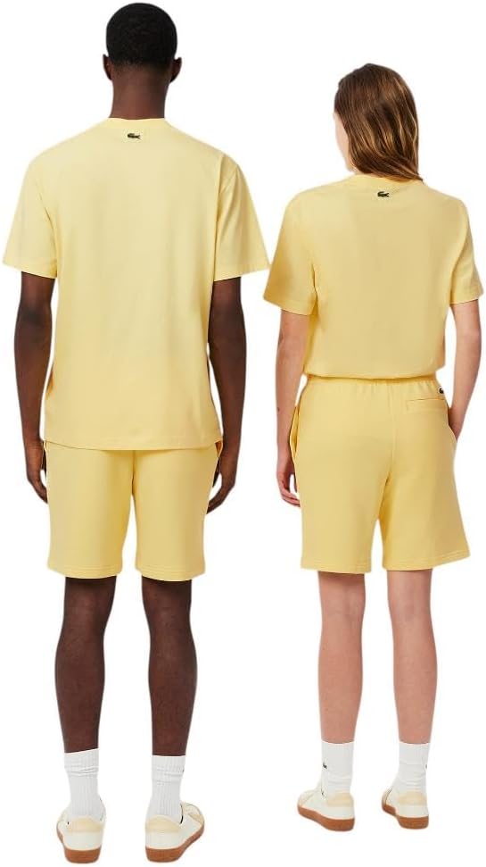 Lacoste мужские шорты Regular Fit из неворсистого флиса, Yellow — фото 3