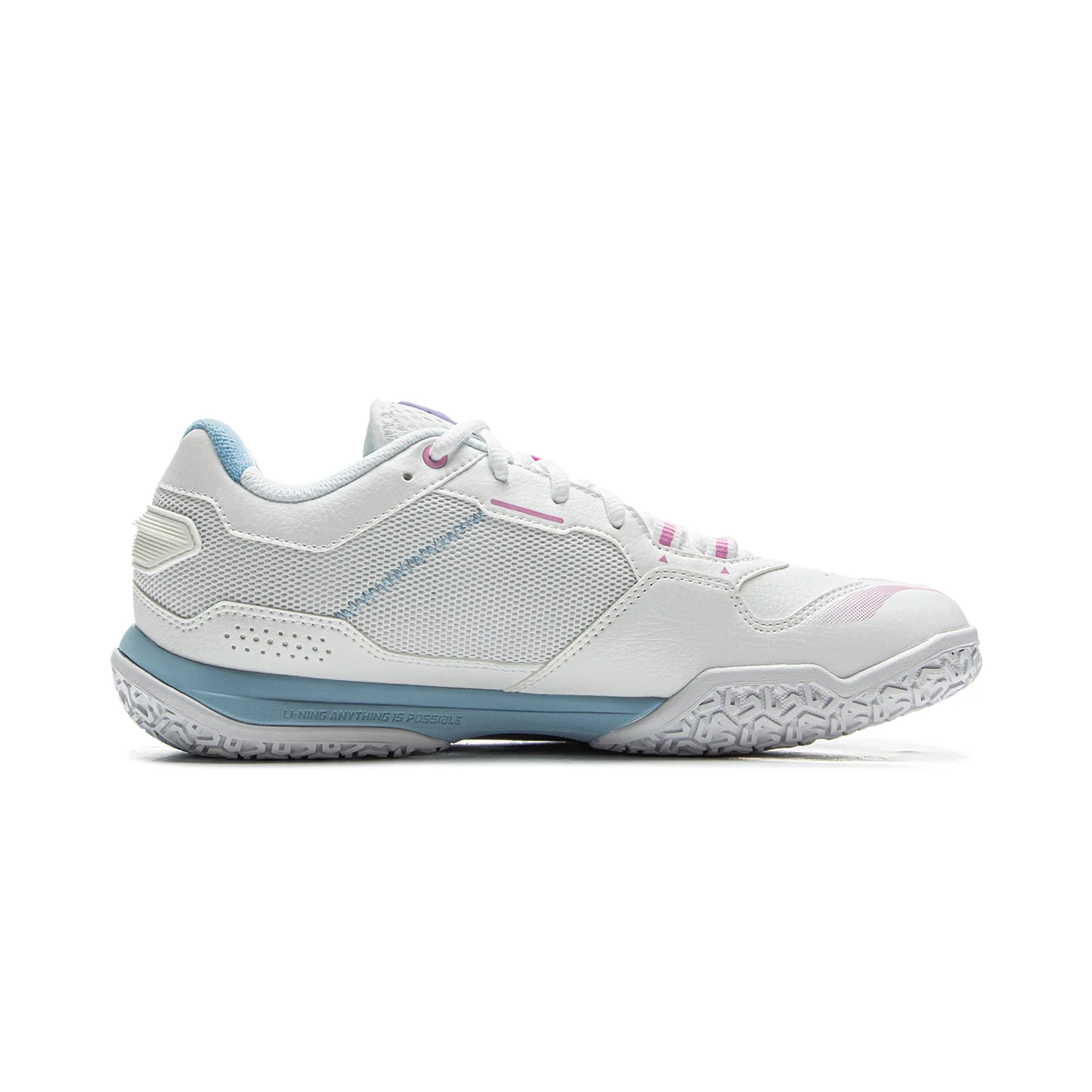 Кроссовки для бадминтона Li-Ning Cushioning Slip Resistant Coverage Low top Unisex Standard White — фото 4