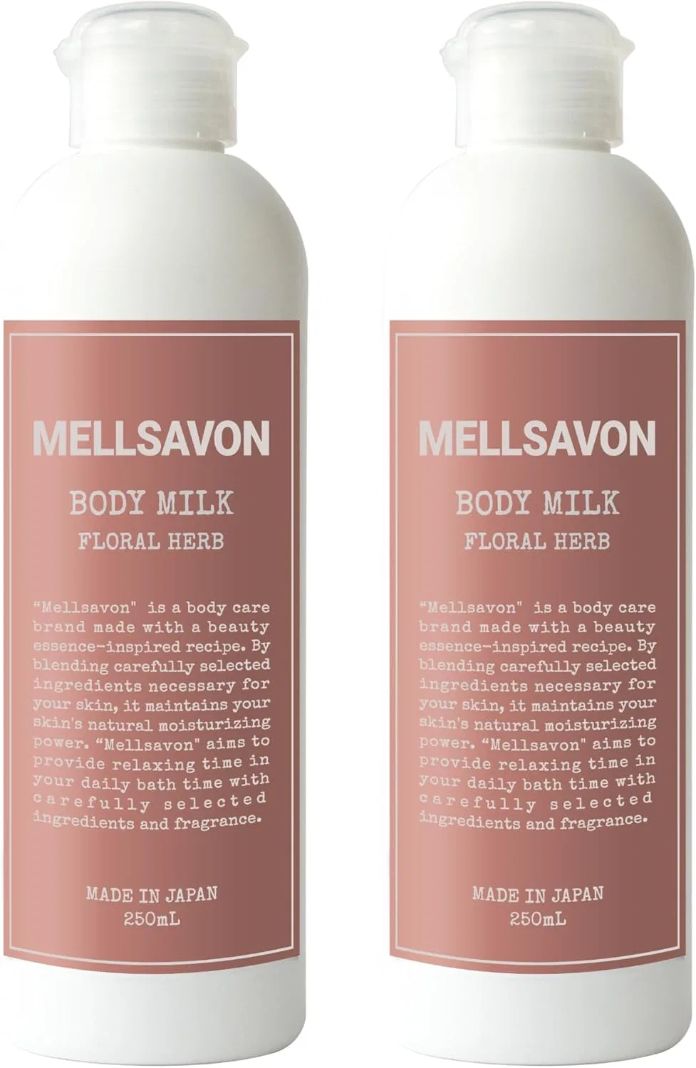 Молочко для тела Mellsavon с ароматом флоральных трав, 250 мл × 2