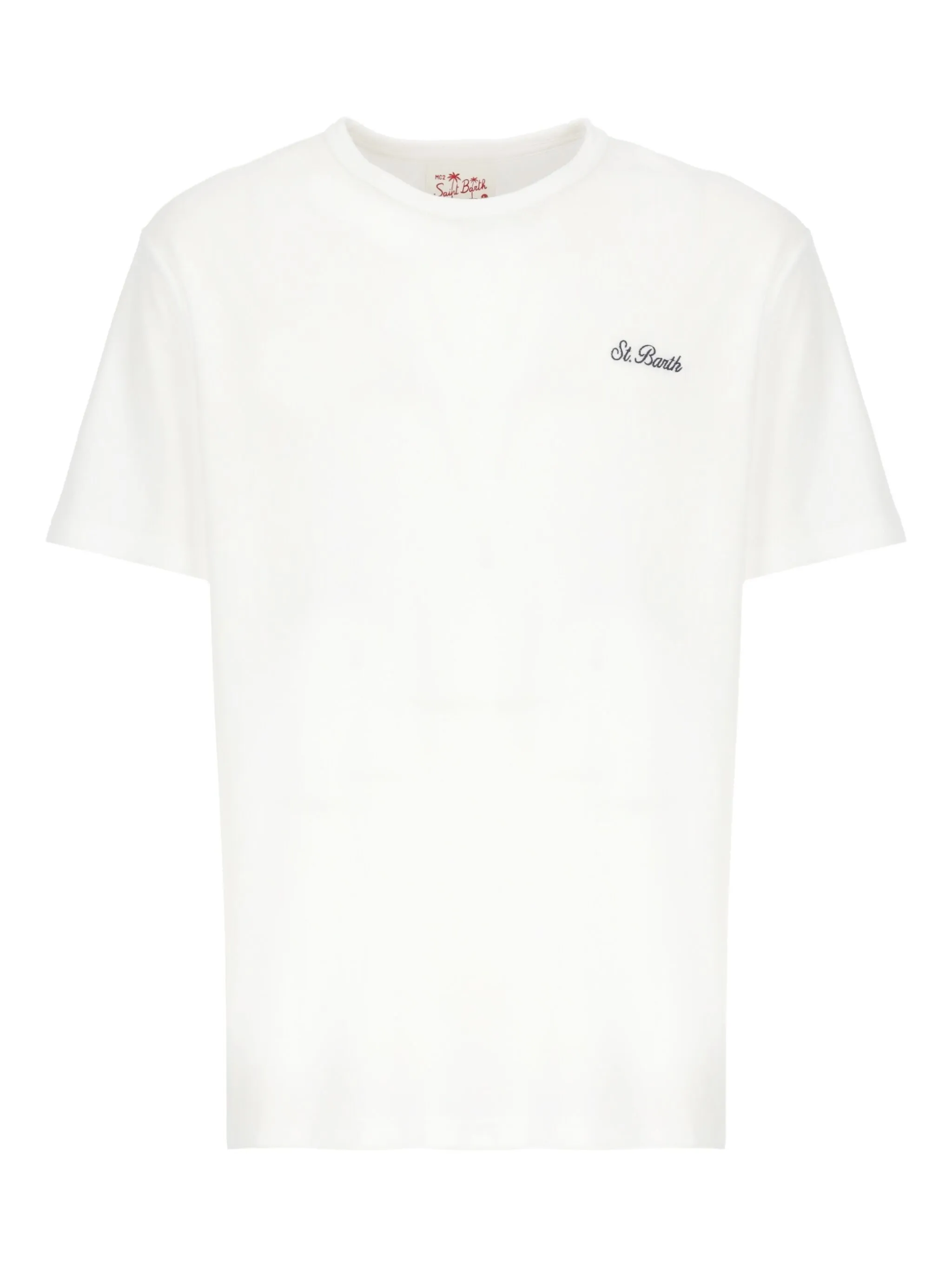

Футболка Gary с вышитым логотипом Mc2 Saint Barth, белый