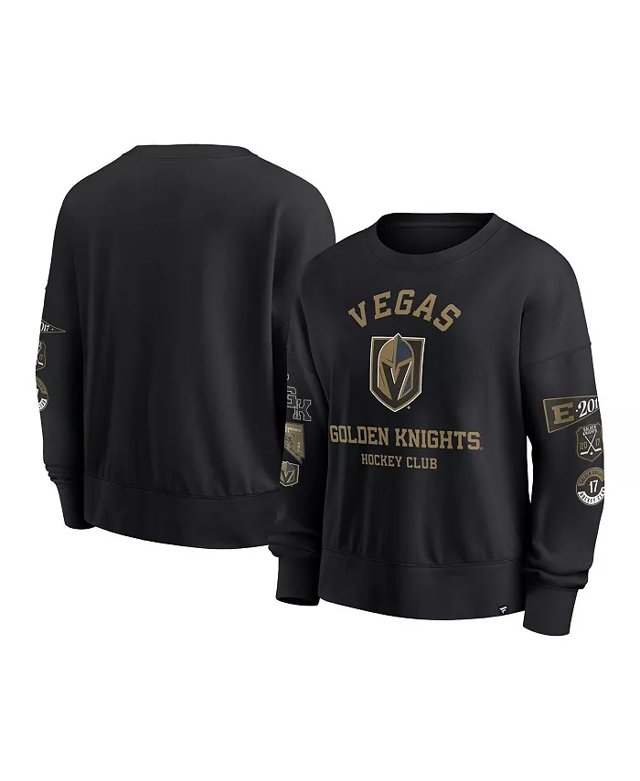 

Женская черная толстовка Vegas Golden Knights Go Team Fanatics