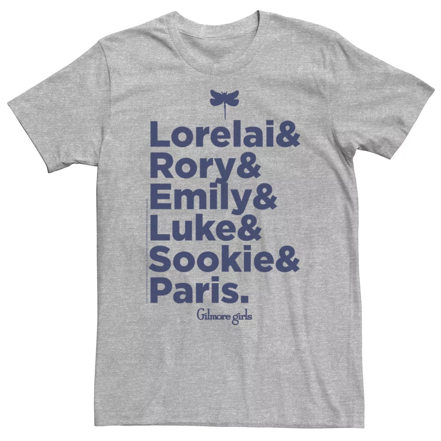 

Мужская футболка Gilmore Girls Name Stack Licensed Character