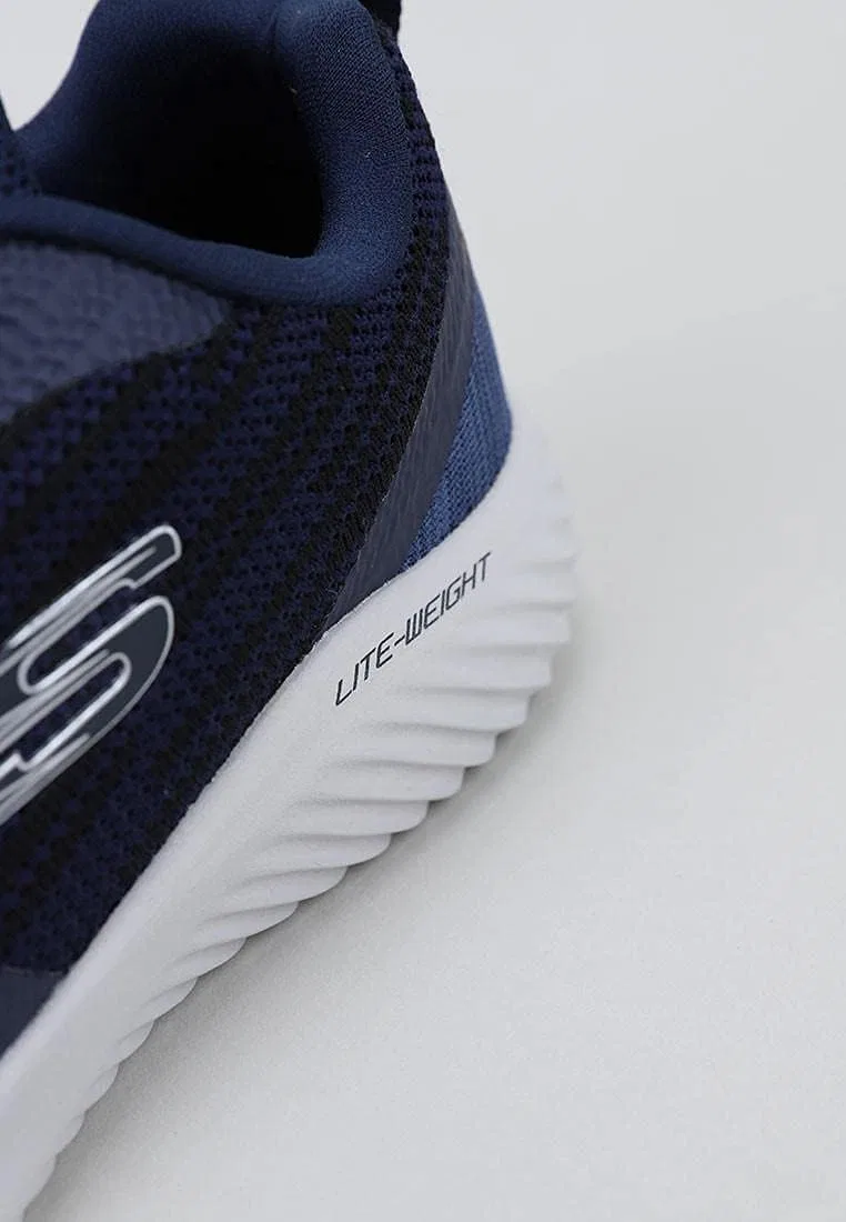 Мужские кроссовки Skechers Bounder Rivato, Navy Mesh Pu Trim — фото 2