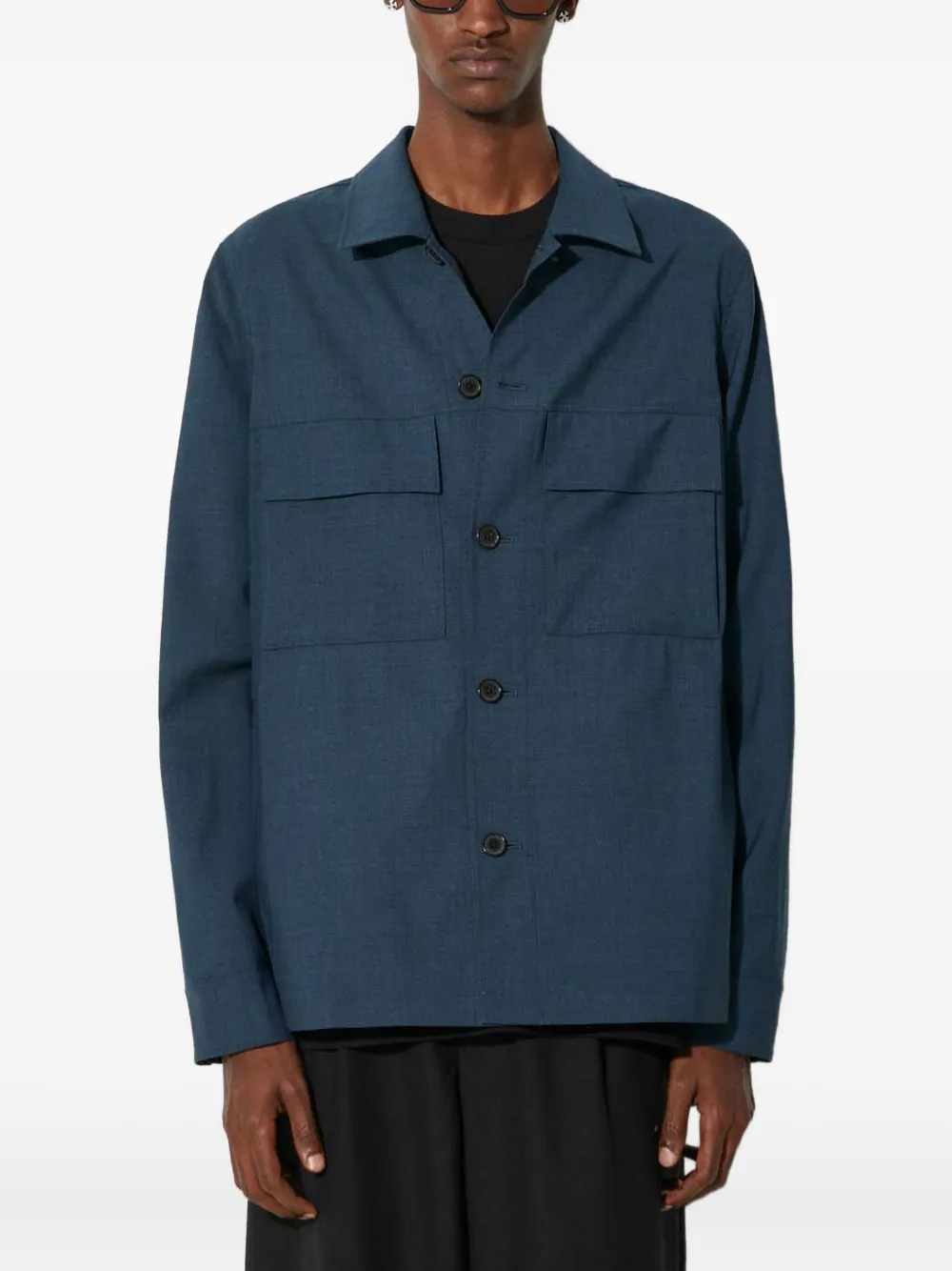 

Куртка-рубашка с карманами Paul Smith, синий