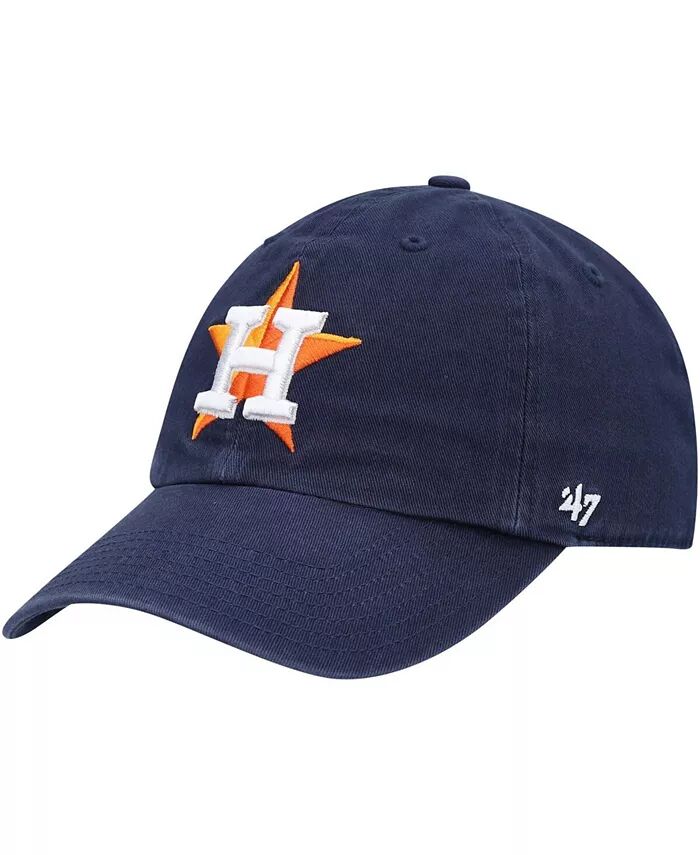 

Мальчики темно-синяя Houston Astros Team Logo Clean Up Регулируемая кепка '47 Brand