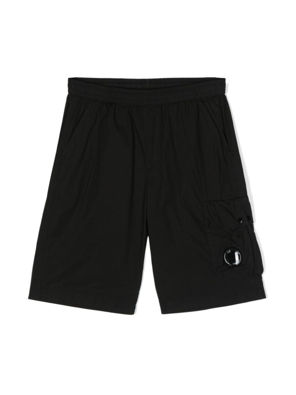 

C.P. Company Kids шорты карго с декором Lens, черный