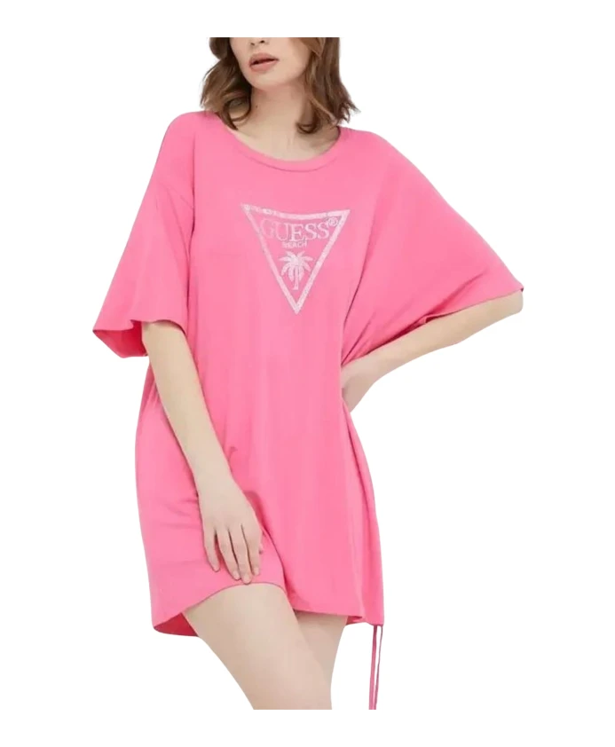 

Футболка с поясом Guess, розовый