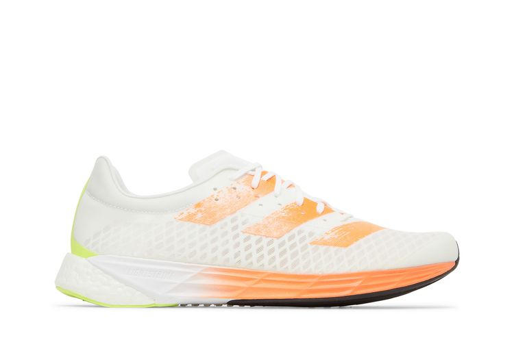 

Кроссовки Adizero Pro 'White Screaming Orange', белый