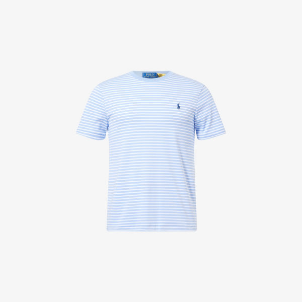 

Футболка Polo Ralph Lauren полосатая хлопковая облегающего кроя, синий