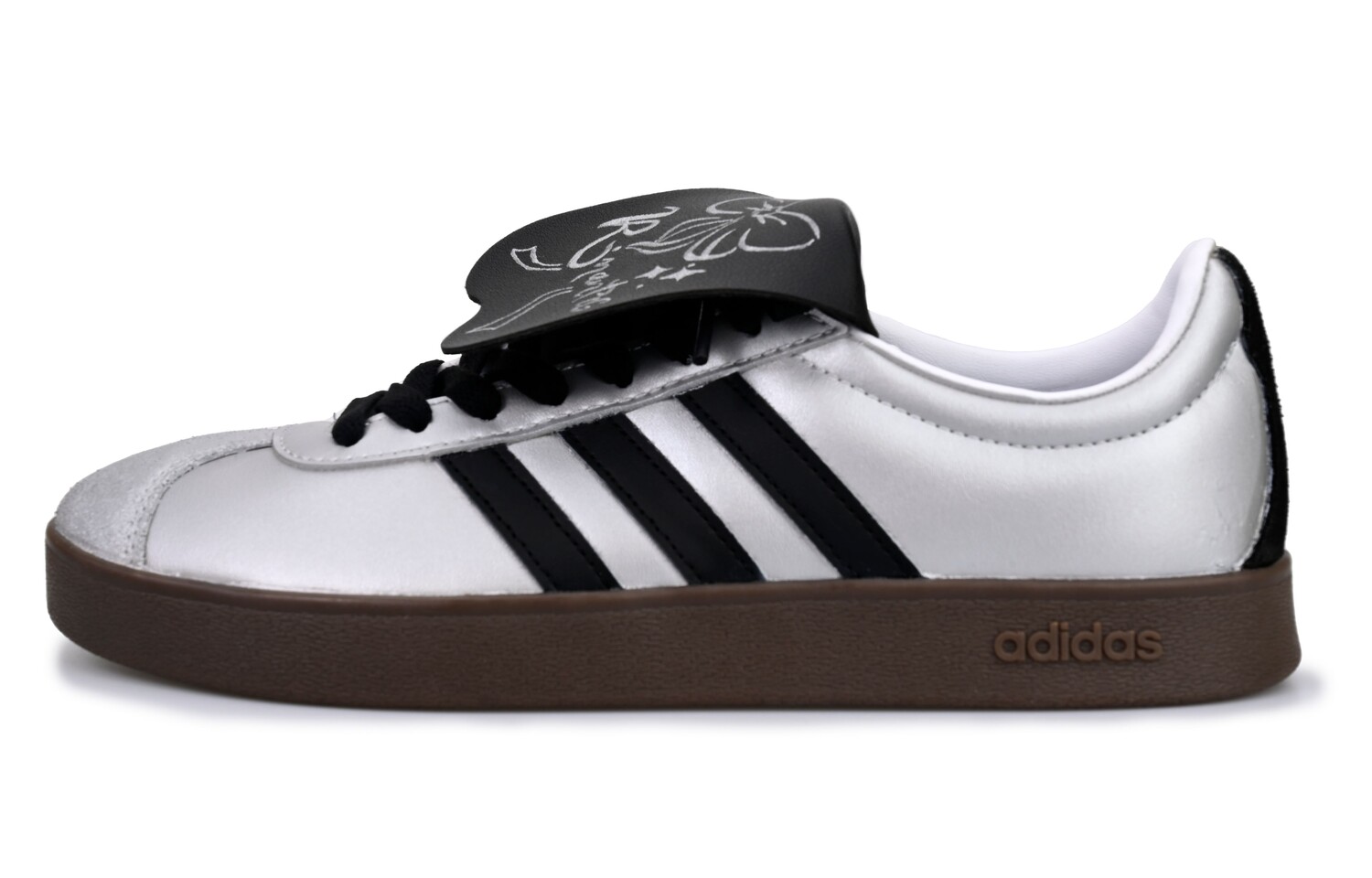 

Кроссовки adidas neo Skateboarding Shoes Unisex Low-top Black/silver, серебряный, Серый, Кроссовки adidas neo Skateboarding Shoes Unisex Low-top Black/silver, серебряный
