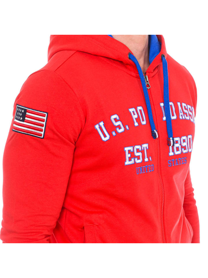 Толстовка красного цвета U.S. Polo Assn. — фото 2