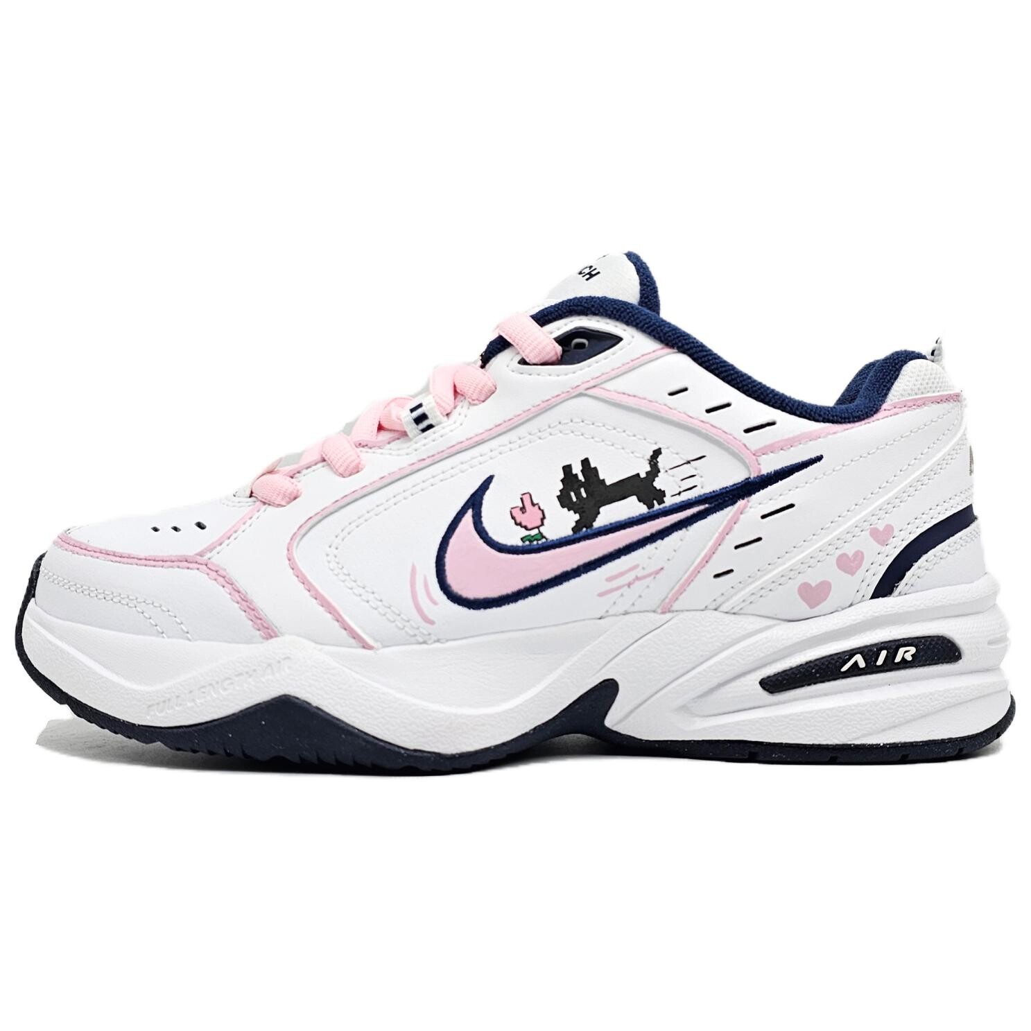 

Массивные кроссовки Nike Air Monarch 4 унисекс, White/Pink
