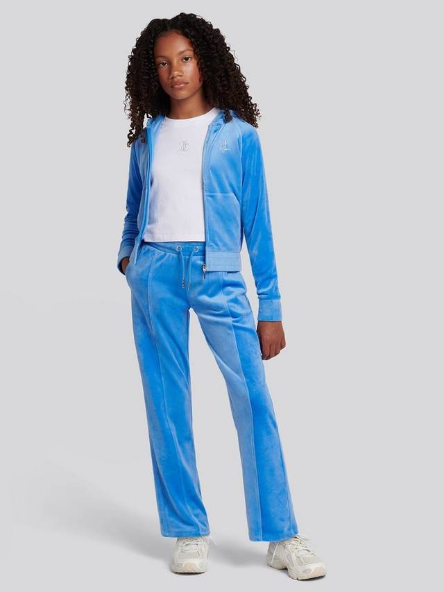 Детские вельветовые джоггеры с широкими штанинами Juicy Couture, Regatta Blue — фото 2