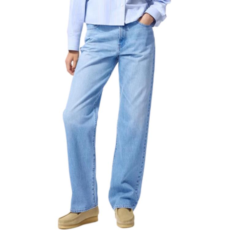 Джинсы прямые удлиненные Uniqlo x JW Anderson, 63 синий