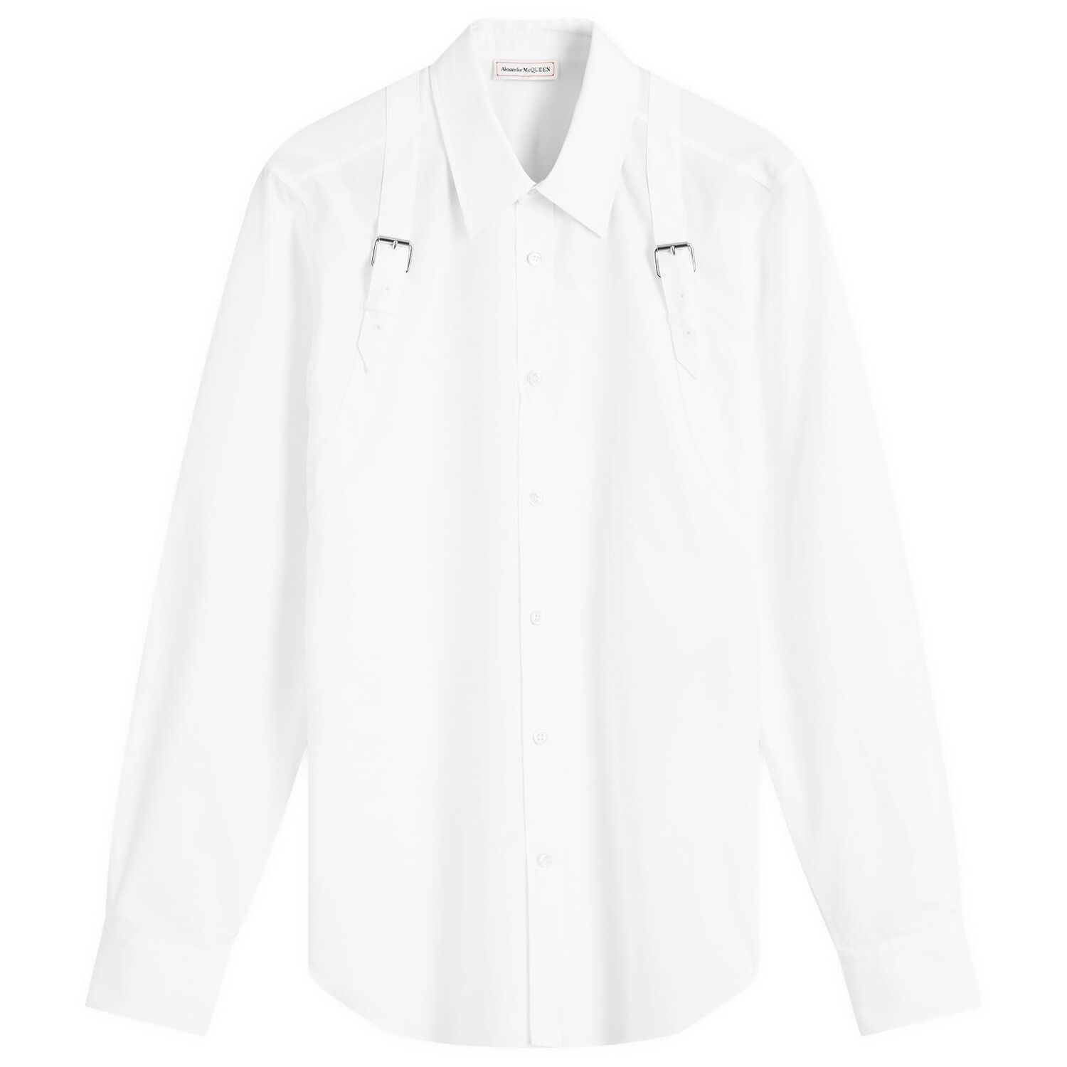 

Рубашка Alexander Mcqueen Double Strap Harness Shirt, цвет Optical White