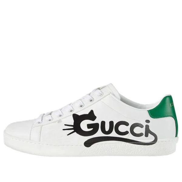 Кроссовки ace 'kitten logo' Gucci, белый