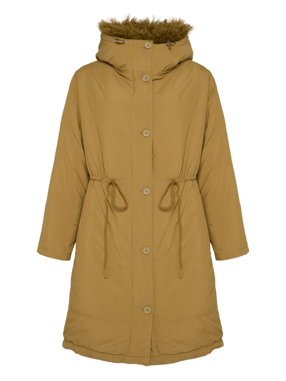 

Парка с отделкой из овчины Yves Salomon, коричневый