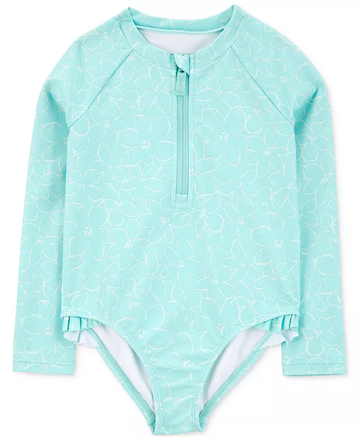 

Купальник-рашгард для девочек Toddler Girls Rash Guard One-Piece Swimsuit Carter's, мультиколор