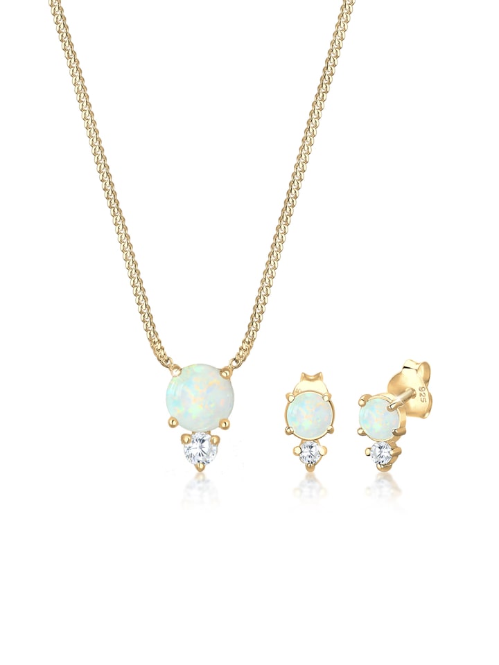 

Elli Колье Schmuckset 925 Sterling Silber in Gold