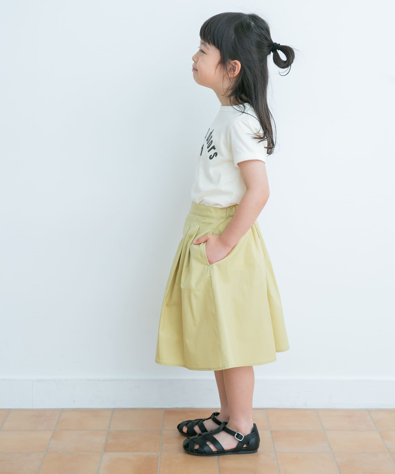 Детская юбка-клеш с защипами на талии "Parent-Child Link" URBAN RESEARCH DOORS, GINGHAM — фото 4