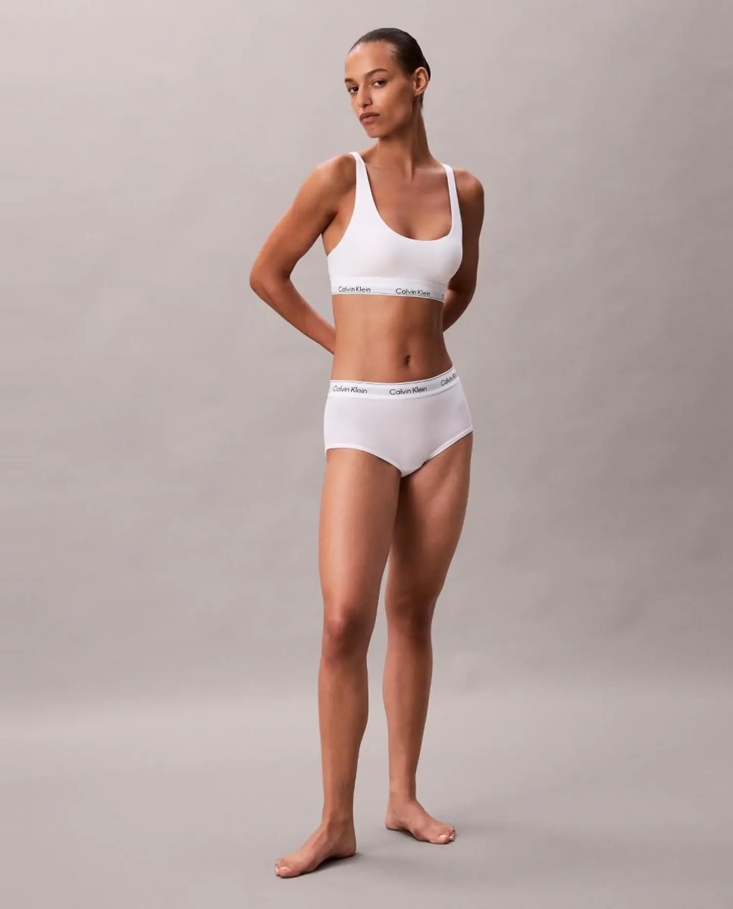 Шорты индивидуальные женские ICON COTTON MODAL Calvin Klein, белый — фото 4