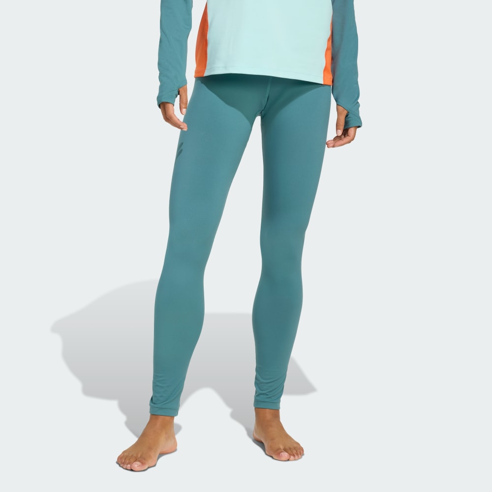 

Тайтсы Adidas Multi Synthetic Base Layer Tights, цвет Preloved Teal