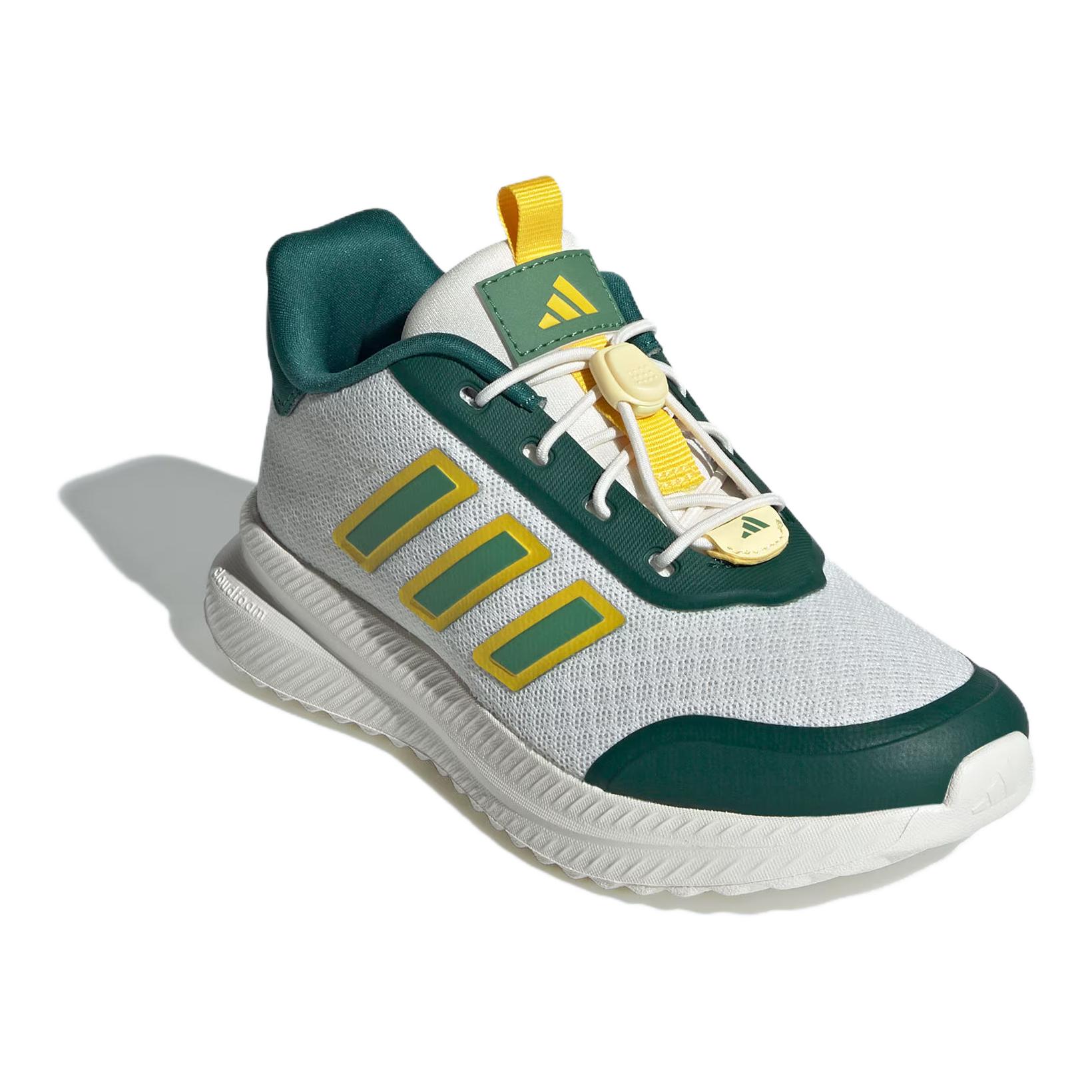 Adidas X_PLRPATH Нескользящие, упругие и дышащие низкие детские кроссовки для повседневной носки, белые, зеленые, детские — фото 3