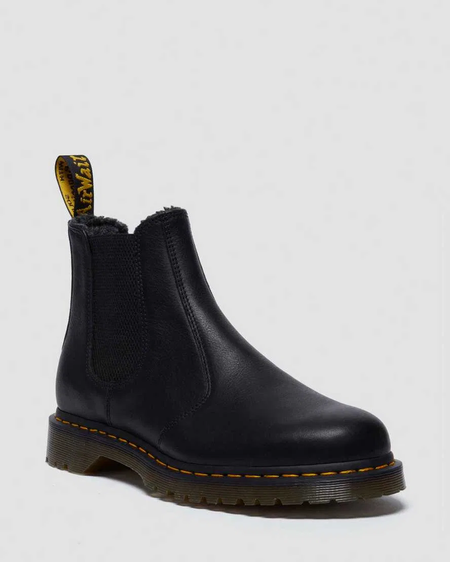 2976 Ботинки челси Grizzly на флисовой подкладке Dr Martens, черный