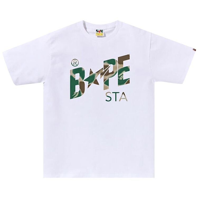 

Футболка BAPE Liquid Camo Bape Sta Logo Tee, белый