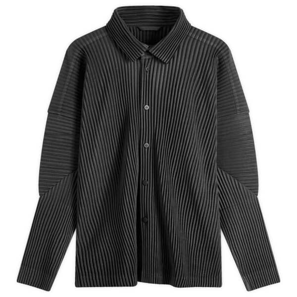 

Плиссированная рубашка на пуговицах Homme Plissé Issey Miyake, черный