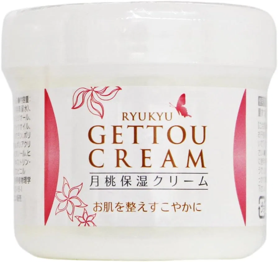 Крем для лица Okinawa Turmeric Sales — Дневной Ryukyu Zuki Peach Moisturizing Cream, 100 г