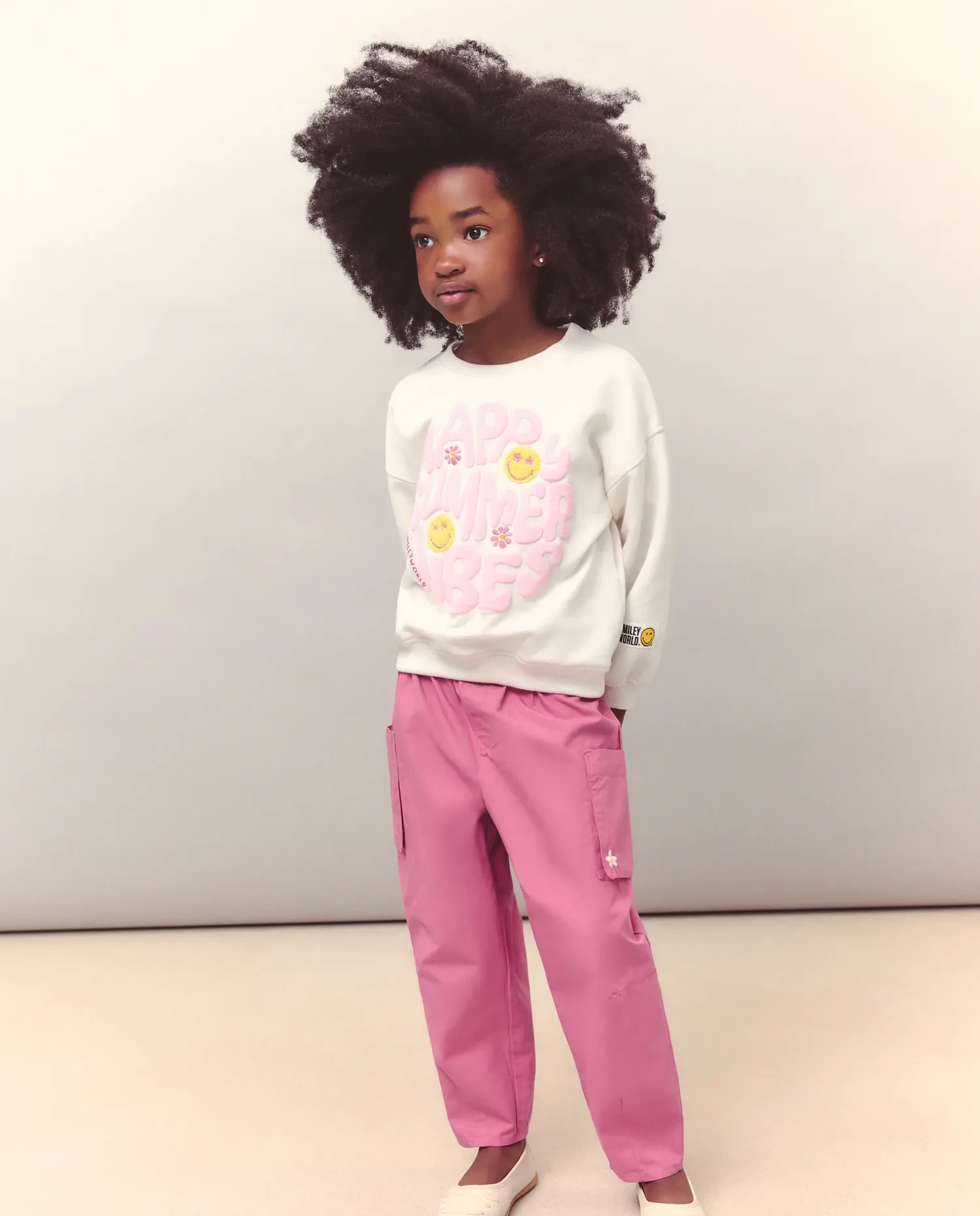 Детские брюки-карго с эластичным поясом Kids El Corte Inglés, сливовый