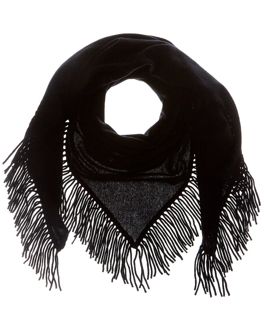 

Шарф из кашемира Brodie Cashmere Fringe, черный