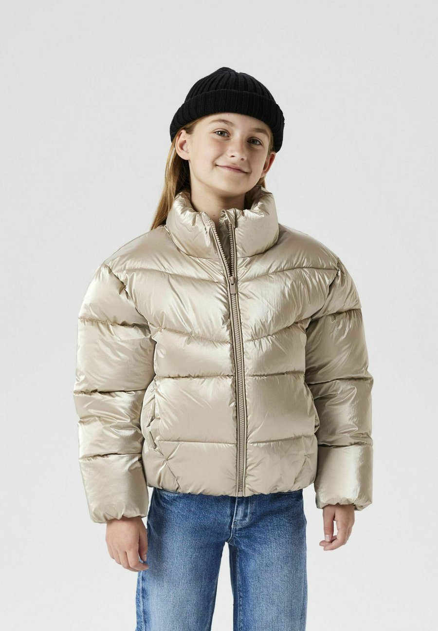 Зимняя куртка Name it GLÄNZENDE, Frosted Almond/Beige — фото 2