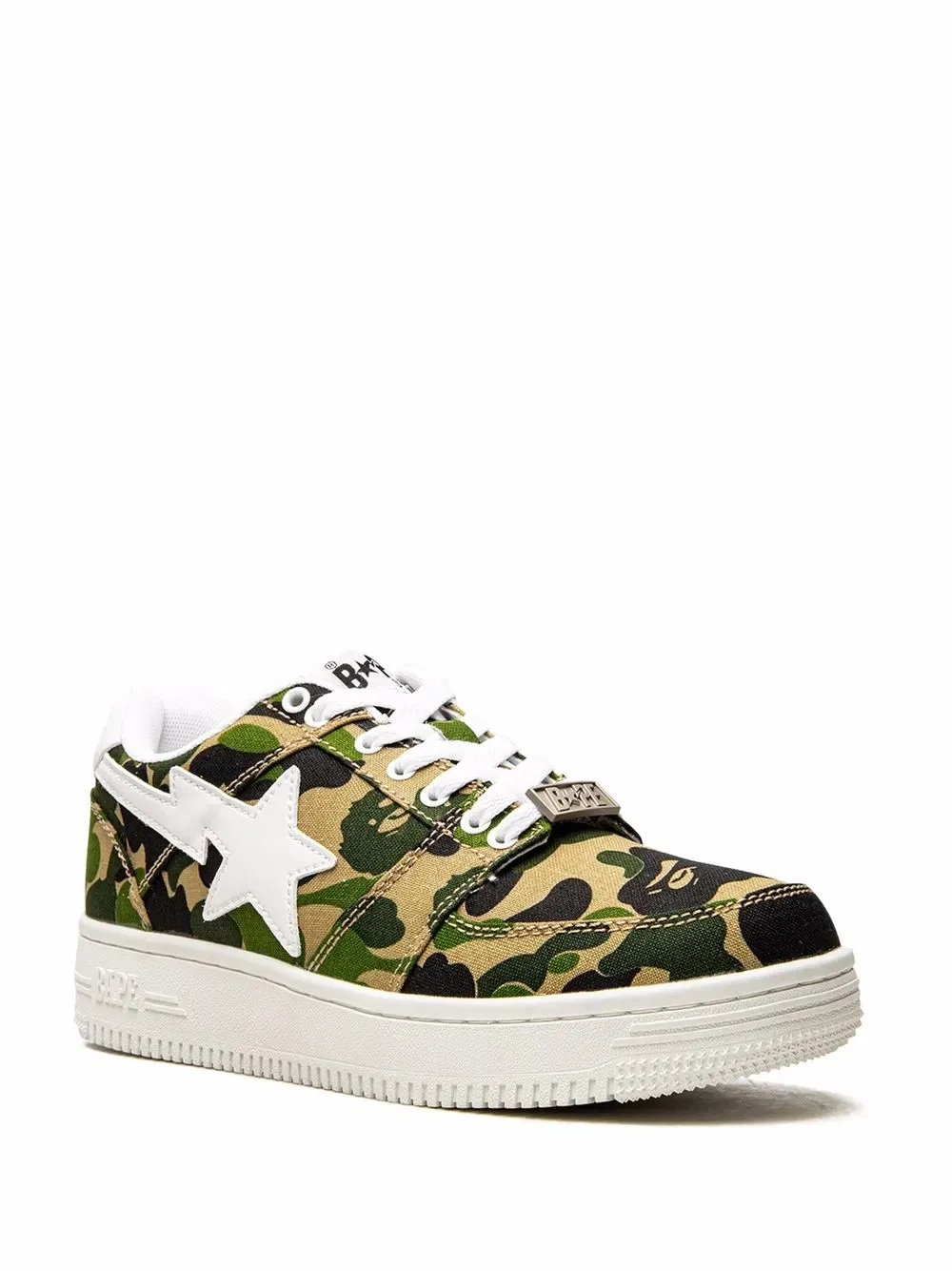 Низкие кроссовки Bapesta "abc camo" A Bathing Ape, зеленый — фото 2