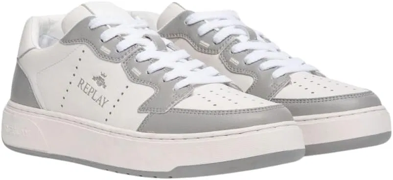 Кроссовки Replay Herren Kai Action Sneaker, 320 Grey White — фото 4