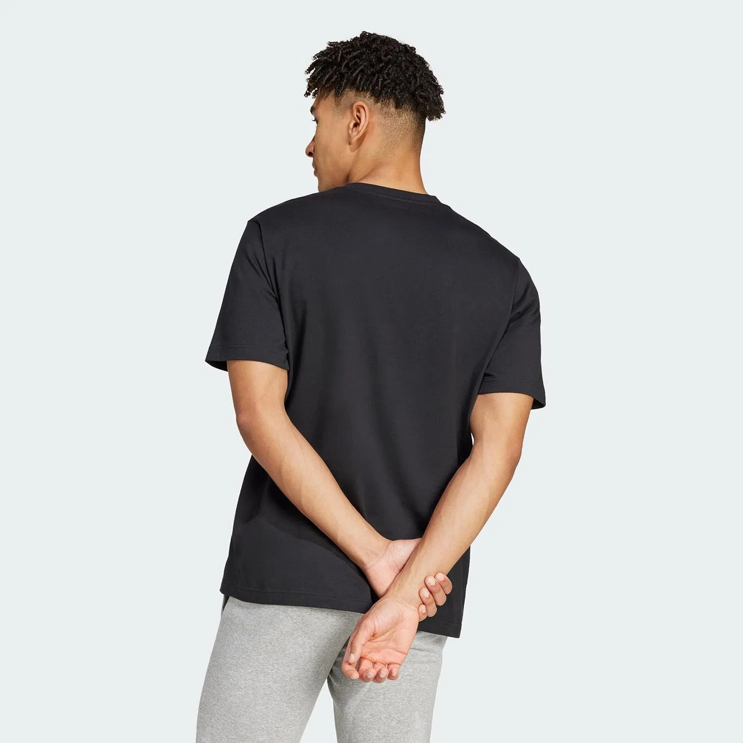 Футболка с принтом adidas PWR 3 Graphic Tee, черный — фото 4